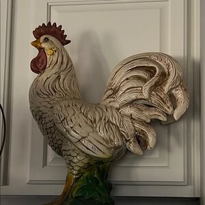 Charming Ceramic Rooster Figurine